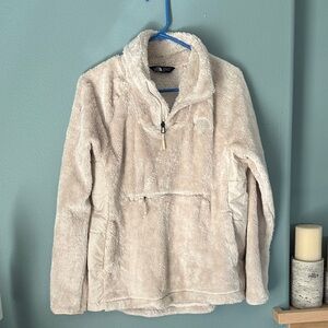 The north face Women's Osito Quarter Zip Pullover Gravel Beige sz M